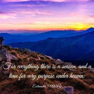 Picture 03 - Ecclesiastes 3:1 ASV - For everything there is a season, and a time for - Bible Verse Picture