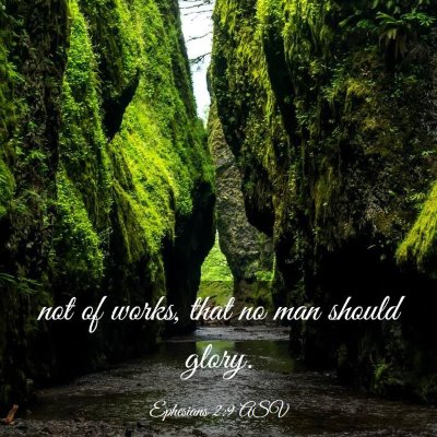 Picture 03 - Ephesians 2:9 ASV - not of works, that no man should - Bible Verse Picture