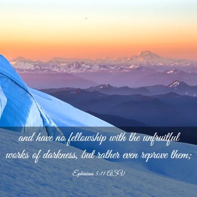Picture 03 - Ephesians 5:11 ASV - and have no fellowship with the unfruitful works - Bible Verse Picture