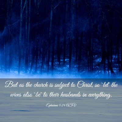 Picture 03 - Ephesians 5:24 ASV - But as the church is subject to Christ, so `let' - Bible Verse Picture