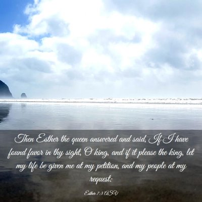 Picture 03 - Esther 7:3 ASV - Then Esther the queen answered and said, If I - Bible Verse Picture