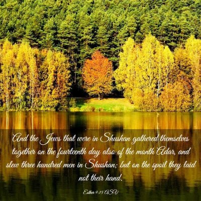 Picture 03 - Esther 9:15 ASV - And the Jews that were in Shushan gathered - Bible Verse Picture