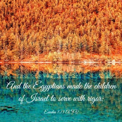 Picture 03 - Exodus 1:13 ASV - And the Egyptians made the children of Israel to - Bible Verse Picture