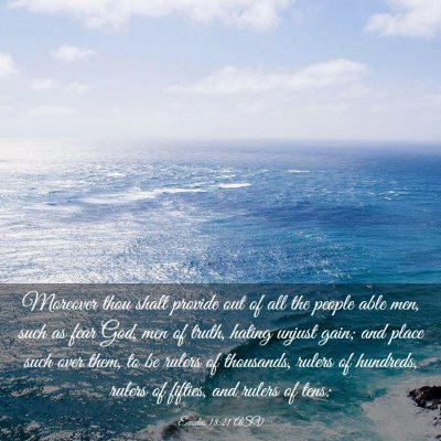 Picture 03 - Exodus 18:21 ASV - Moreover thou shalt provide out of all the people - Bible Verse Picture