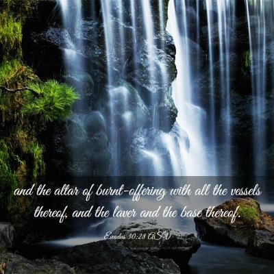 Picture 03 - Exodus 30:28 ASV - and the altar of burnt-offering with all the - Bible Verse Picture