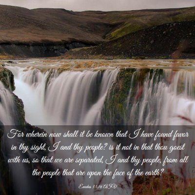 Picture 03 - Exodus 33:16 ASV - For wherein now shall it be known that I have - Bible Verse Picture