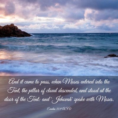 Picture 03 - Exodus 33:9 ASV - And it came to pass, when Moses entered into the - Bible Verse Picture