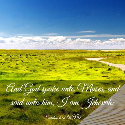 Picture 03 - Exodus 6:2 ASV - And God spake unto Moses, and said unto him, I am - Bible Verse Picture