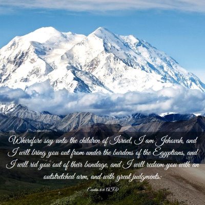 Picture 03 - Exodus 6:6 ASV - Wherefore say unto the children of Israel, I am - Bible Verse Picture