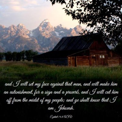 Picture 03 - Ezekiel 14:8 ASV - and I will set my face against that man, and will - Bible Verse Picture
