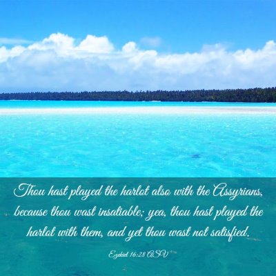 Picture 03 - Ezekiel 16:28 ASV - Thou hast played the harlot also with the - Bible Verse Picture