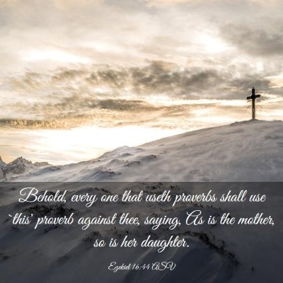 Picture 03 - Ezekiel 16:44 ASV - Behold, every one that useth proverbs shall use - Bible Verse Picture