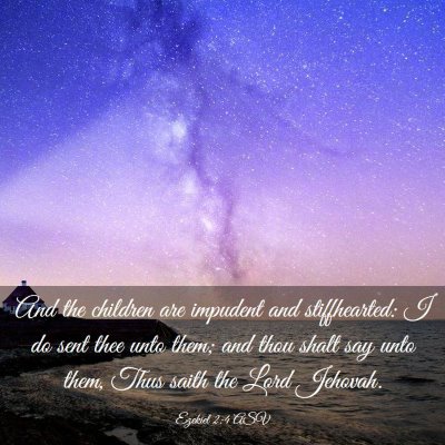 Picture 03 - Ezekiel 2:4 ASV - And the children are impudent and stiffhearted: I - Bible Verse Picture