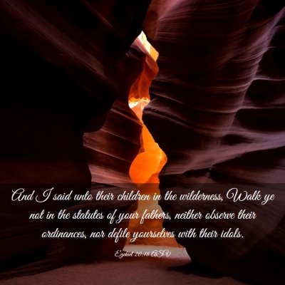 Picture 03 - Ezekiel 20:18 ASV - And I said unto their children in the wilderness, - Bible Verse Picture