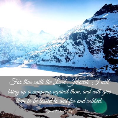 Picture 03 - Ezekiel 23:46 ASV - For thus saith the Lord Jehovah: I will bring up - Bible Verse Picture