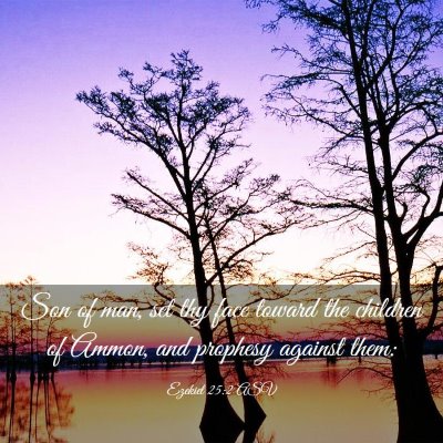 Picture 03 - Ezekiel 25:2 ASV - Son of man, set thy face toward the children of - Bible Verse Picture