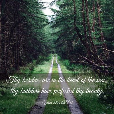 Picture 03 - Ezekiel 27:4 ASV - Thy borders are in the heart of the seas; thy - Bible Verse Picture