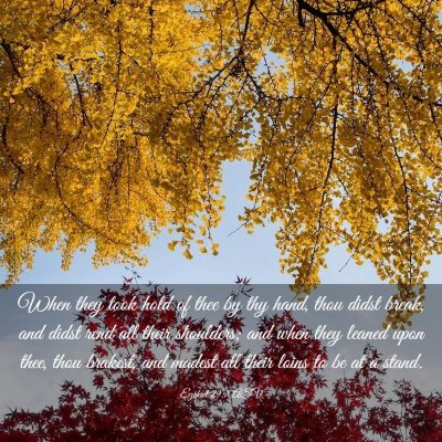 Picture 03 - Ezekiel 29:7 ASV - When they took hold of thee by thy hand, thou - Bible Verse Picture