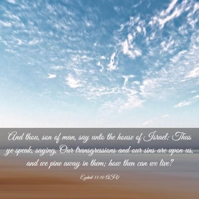 Picture 03 - Ezekiel 33:10 ASV - And thou, son of man, say unto the house of - Bible Verse Picture