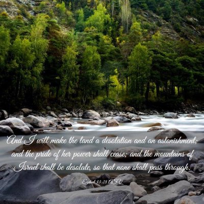 Picture 03 - Ezekiel 33:28 ASV - And I will make the land a desolation and an - Bible Verse Picture