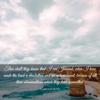 Picture 03 - Ezekiel 33:29 ASV - Then shall they know that I am Jehovah, when I - Bible Verse Picture