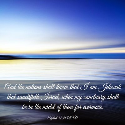 Picture 03 - Ezekiel 37:28 ASV - And the nations shall know that I am Jehovah that - Bible Verse Picture