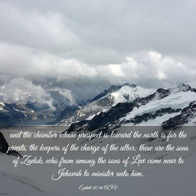 Picture 03 - Ezekiel 40:46 ASV - and the chamber whose prospect is toward the - Bible Verse Picture
