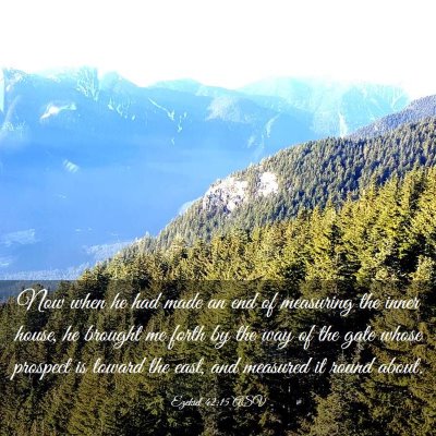 Picture 03 - Ezekiel 42:15 ASV - Now when he had made an end of measuring the - Bible Verse Picture