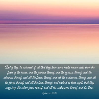 Picture 03 - Ezekiel 43:11 ASV - And if they be ashamed of all that they have - Bible Verse Picture