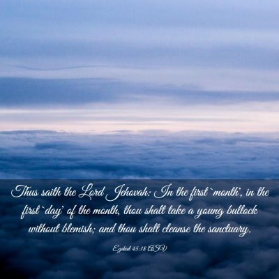 Picture 03 - Ezekiel 45:18 ASV - Thus saith the Lord Jehovah: In the first - Bible Verse Picture