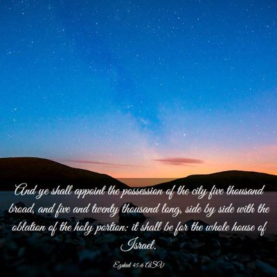 Picture 03 - Ezekiel 45:6 ASV - And ye shall appoint the possession of the city - Bible Verse Picture