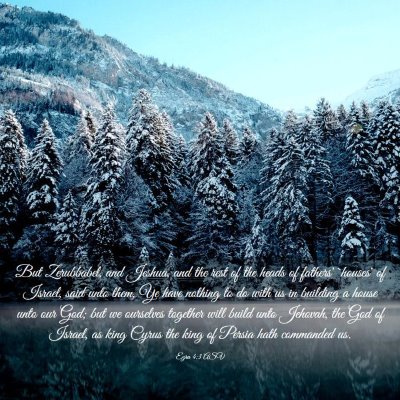 Picture 03 - Ezra 4:3 ASV - But Zerubbabel, and Jeshua, and the rest of the - Bible Verse Picture