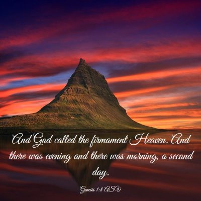 Picture 03 - Genesis 1:8 ASV - And God called the firmament Heaven. And there - Bible Verse Picture