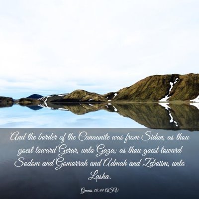 Picture 03 - Genesis 10:19 ASV - And the border of the Canaanite was from Sidon, - Bible Verse Picture