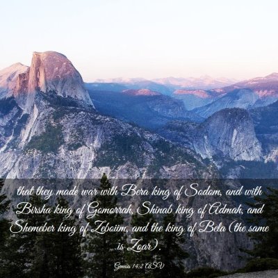 Picture 03 - Genesis 14:2 ASV - that they made war with Bera king of Sodom, and - Bible Verse Picture