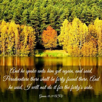 Picture 03 - Genesis 18:29 ASV - And he spake unto him yet again, and said, - Bible Verse Picture