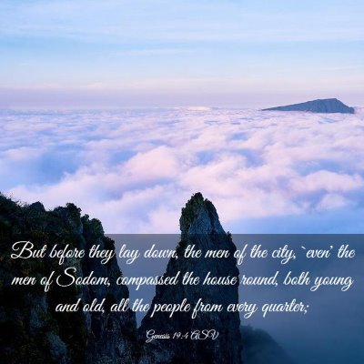 Picture 03 - Genesis 19:4 ASV - But before they lay down, the men of the city, - Bible Verse Picture