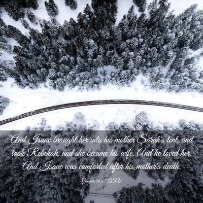 Picture 03 - Genesis 24:67 ASV - And Isaac brought her into his mother Sarah's - Bible Verse Picture