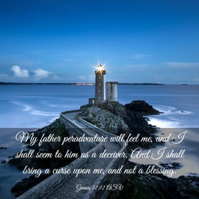 Picture 03 - Genesis 27:12 ASV - My father peradventure will feel me, and I shall - Bible Verse Picture