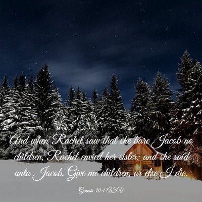 Picture 03 - Genesis 30:1 ASV - And when Rachel saw that she bare Jacob no - Bible Verse Picture