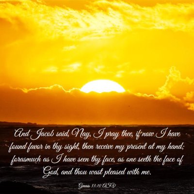 Picture 03 - Genesis 33:10 ASV - And Jacob said, Nay, I pray thee, if now I have - Bible Verse Picture