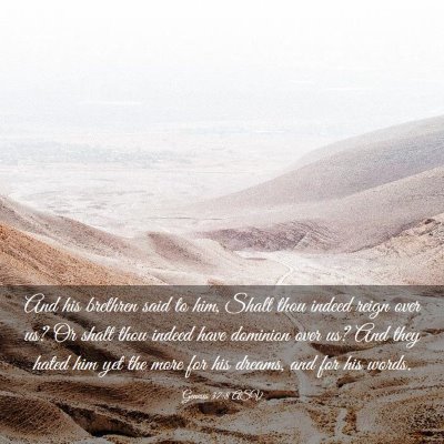 Picture 03 - Genesis 37:8 ASV - And his brethren said to him, Shalt thou indeed - Bible Verse Picture