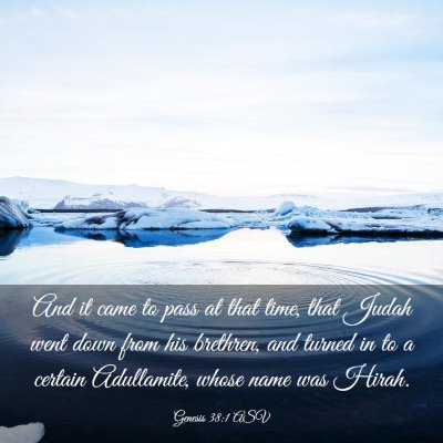 Picture 03 - Genesis 38:1 ASV - And it came to pass at that time, that Judah went - Bible Verse Picture