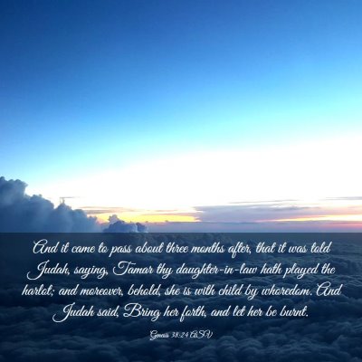 Picture 03 - Genesis 38:24 ASV - And it came to pass about three months after, - Bible Verse Picture