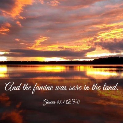 Picture 03 - Genesis 43:1 ASV - And the famine was sore in the - Bible Verse Picture