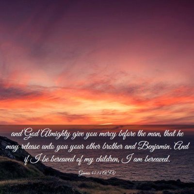 Picture 03 - Genesis 43:14 ASV - and God Almighty give you mercy before the man, - Bible Verse Picture