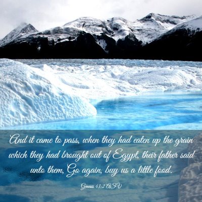 Picture 03 - Genesis 43:2 ASV - And it came to pass, when they had eaten up the - Bible Verse Picture