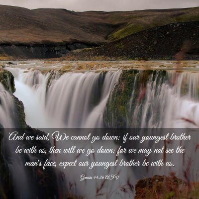Picture 03 - Genesis 44:26 ASV - And we said, We cannot go down: if our youngest - Bible Verse Picture