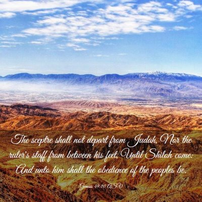 Picture 03 - Genesis 49:10 ASV - The sceptre shall not depart from Judah, Nor the - Bible Verse Picture
