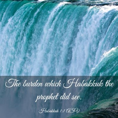 Picture 03 - Habakkuk 1:1 ASV - The burden which Habakkuk the prophet did - Bible Verse Picture